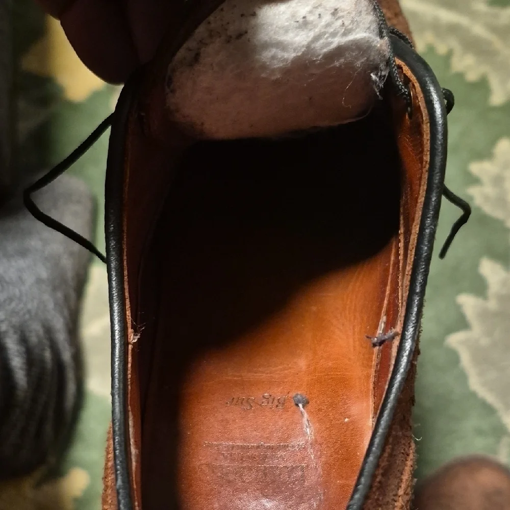 Allen Edmonds Brown Suede Wingtip Oxford Shoes